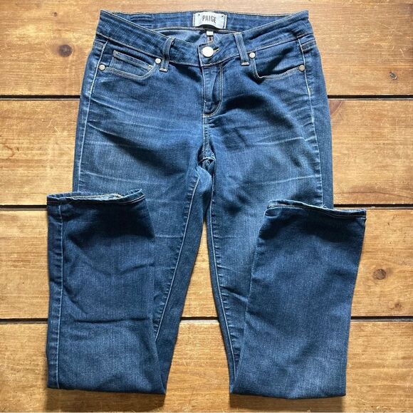 Y2K Paige Peg Straight Leg Jeans Size 26 Low Rise - Picture 6 of 10
